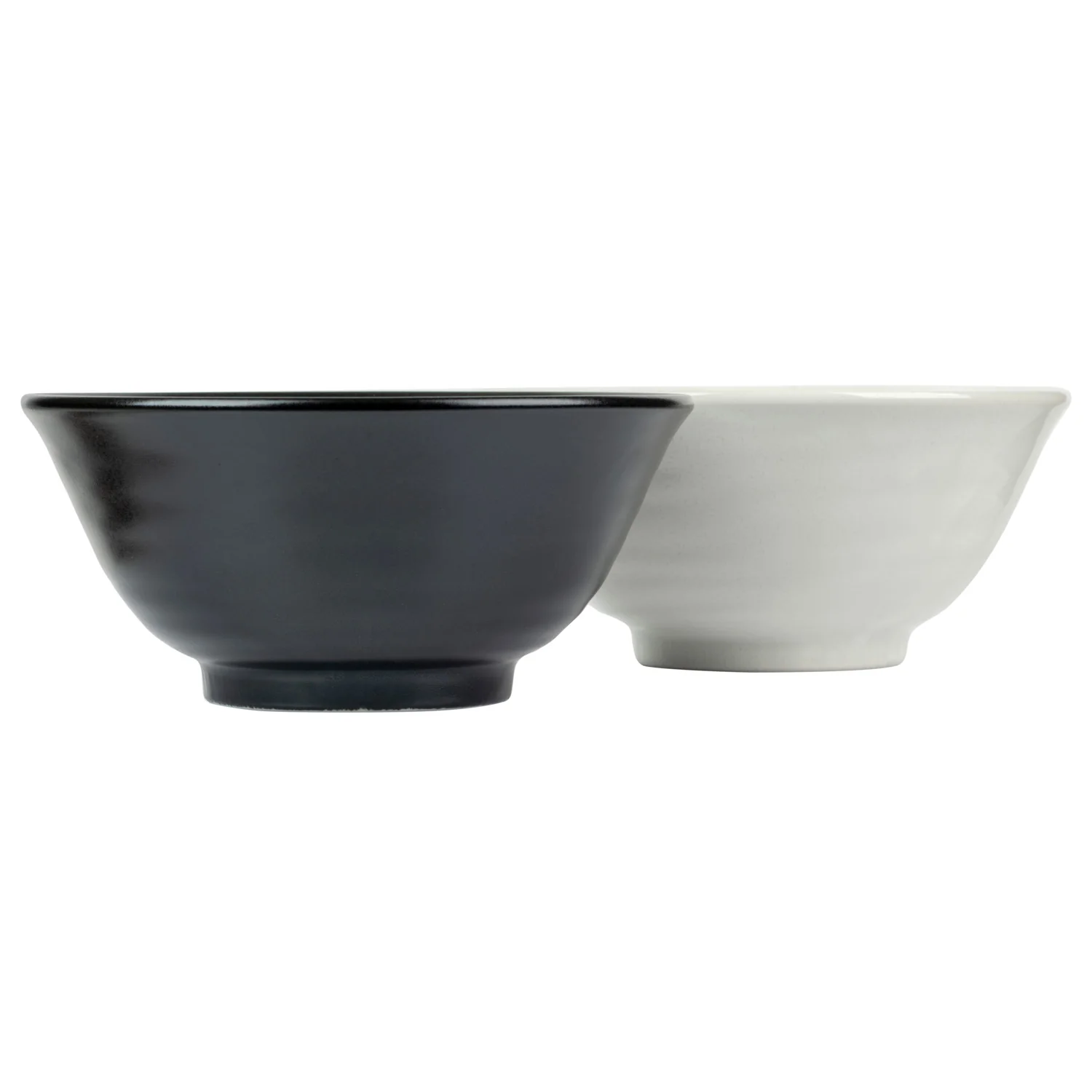 Black and White Lucky Cat Japanese Bowl Set - Image 3