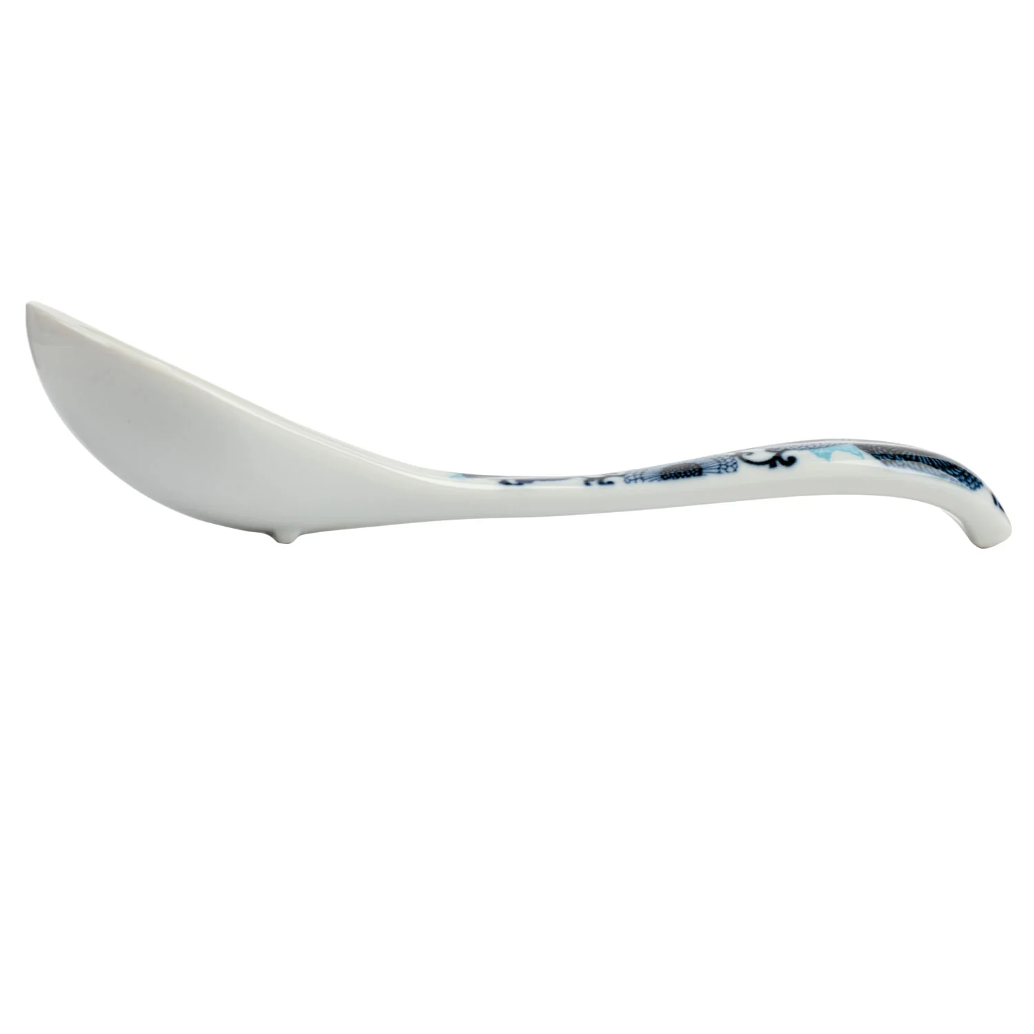 Blue Chrysanthemum Japanese Soup Spoon - Image 3