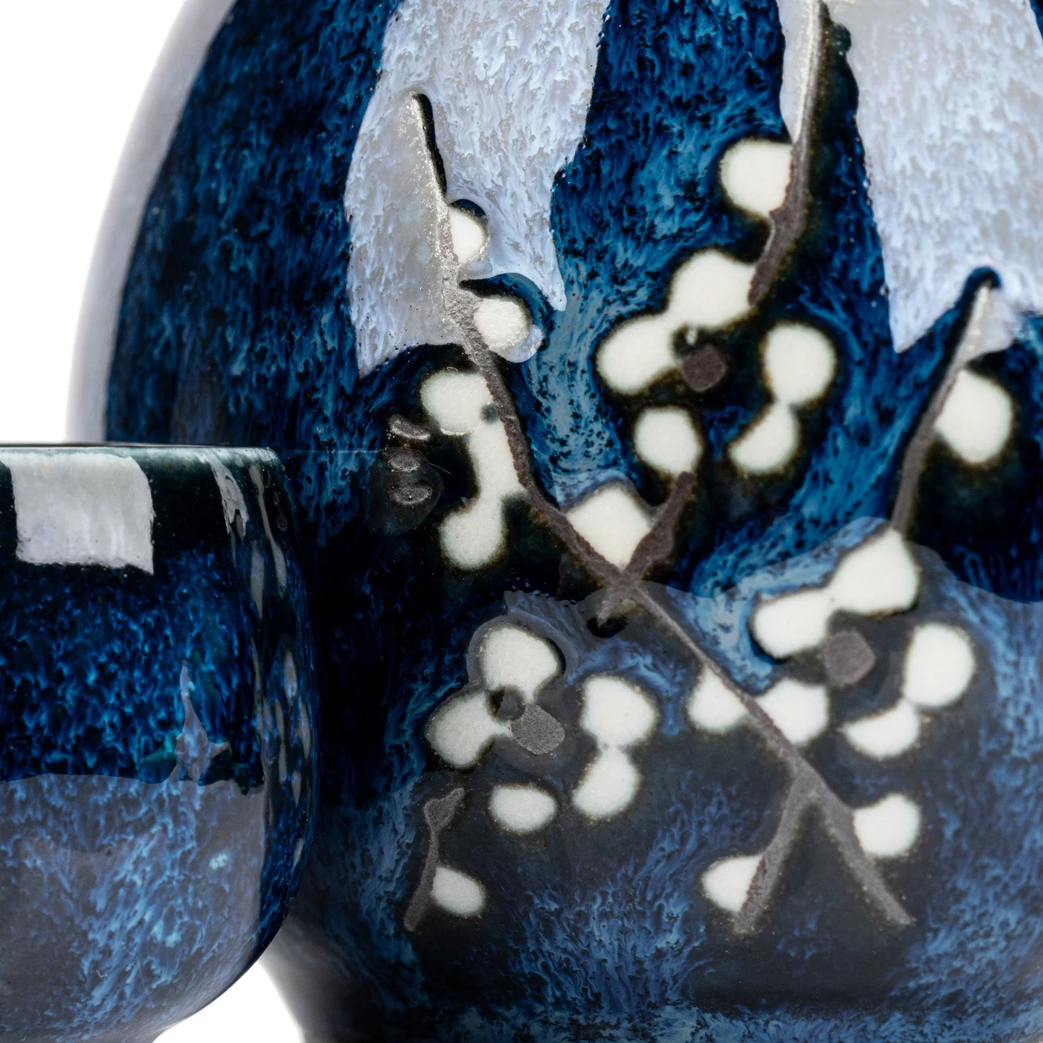 Blue Hana Cherry Blossom Japanese Sake Set - Image 4