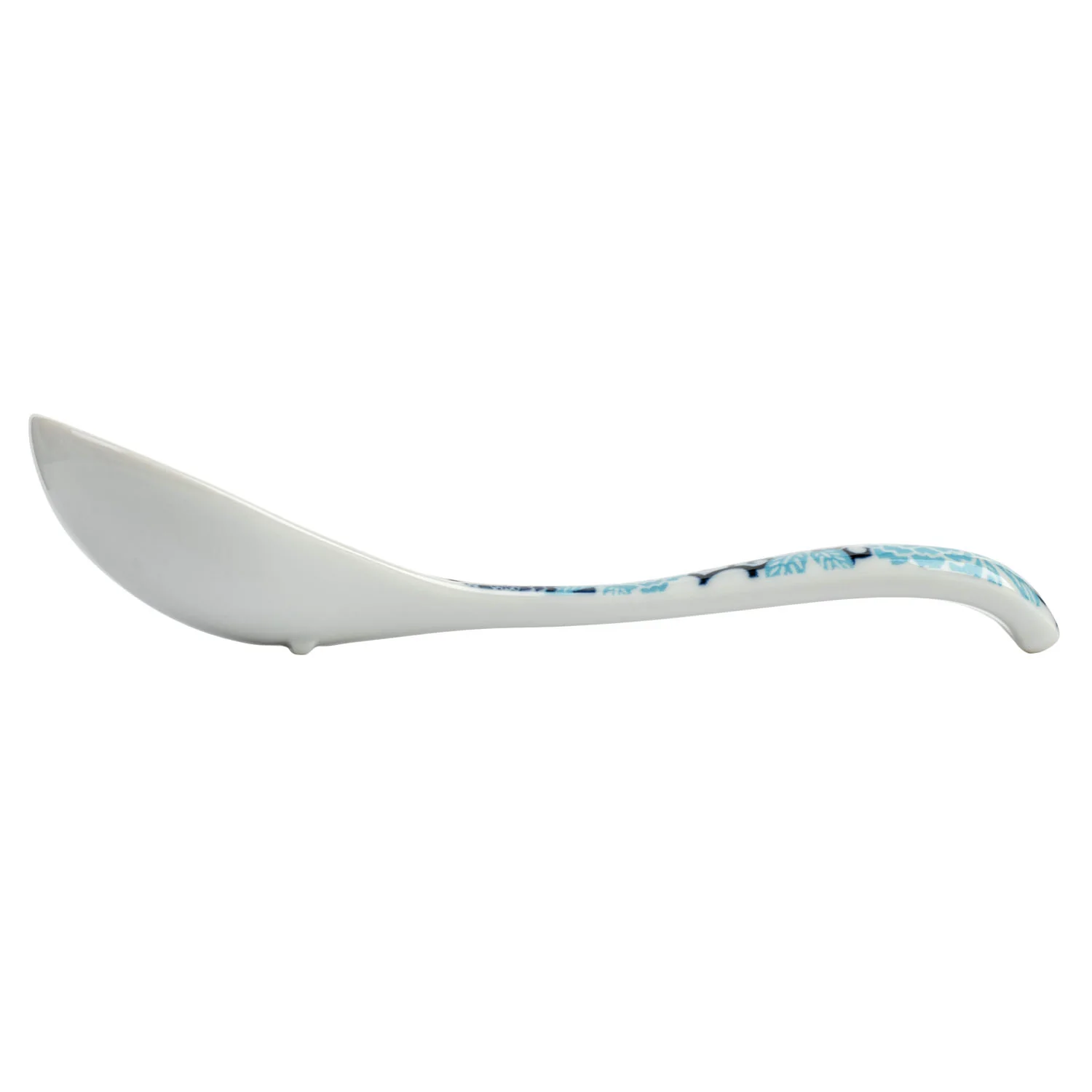 Blue Peony Japanese Soup Spoon - Image 3