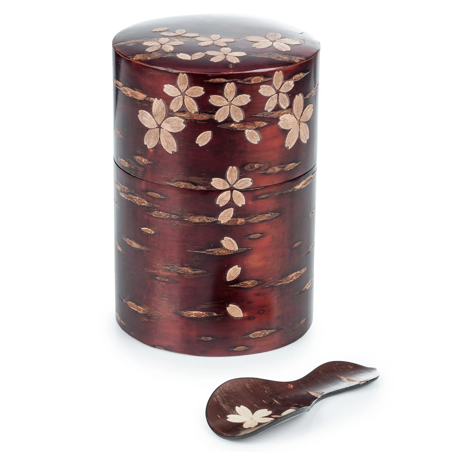 Cherry Bark Handmade Japanese Tea Caddy Set - Image 3