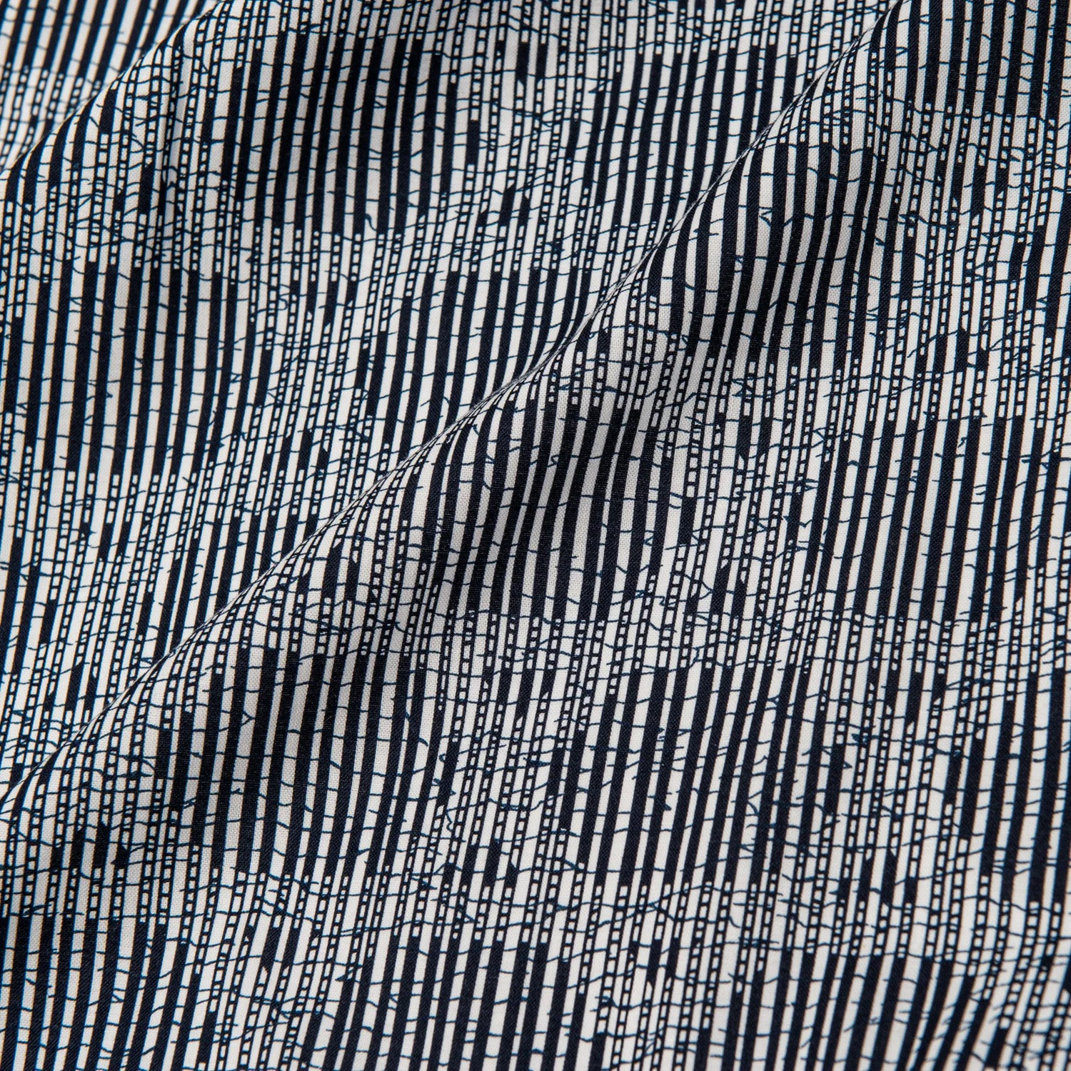 Extra Large Japanese Kimono Kagome Long Navy - Image 5