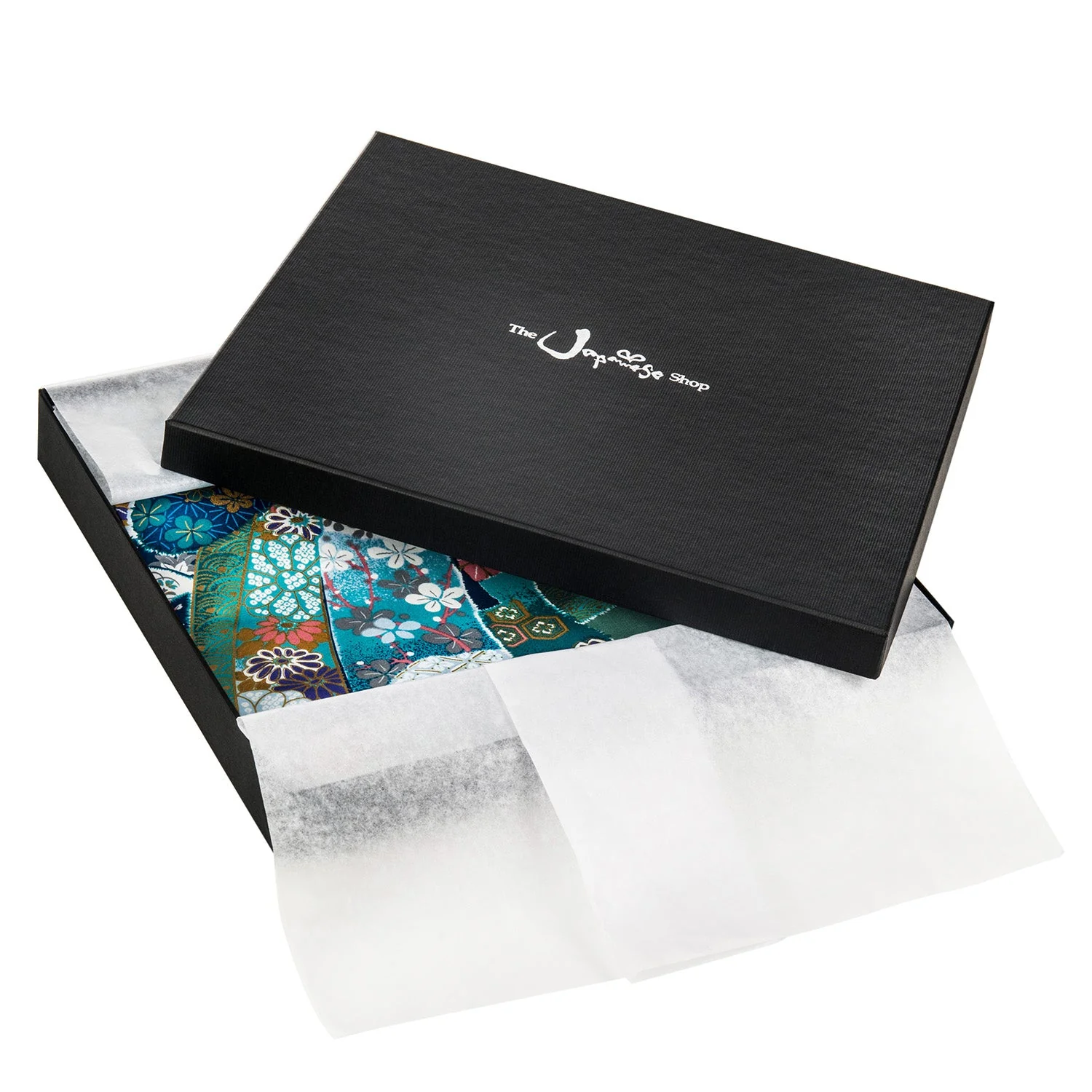 Green Ribbon Long Japanese Cotton Yukata XL - Image 6