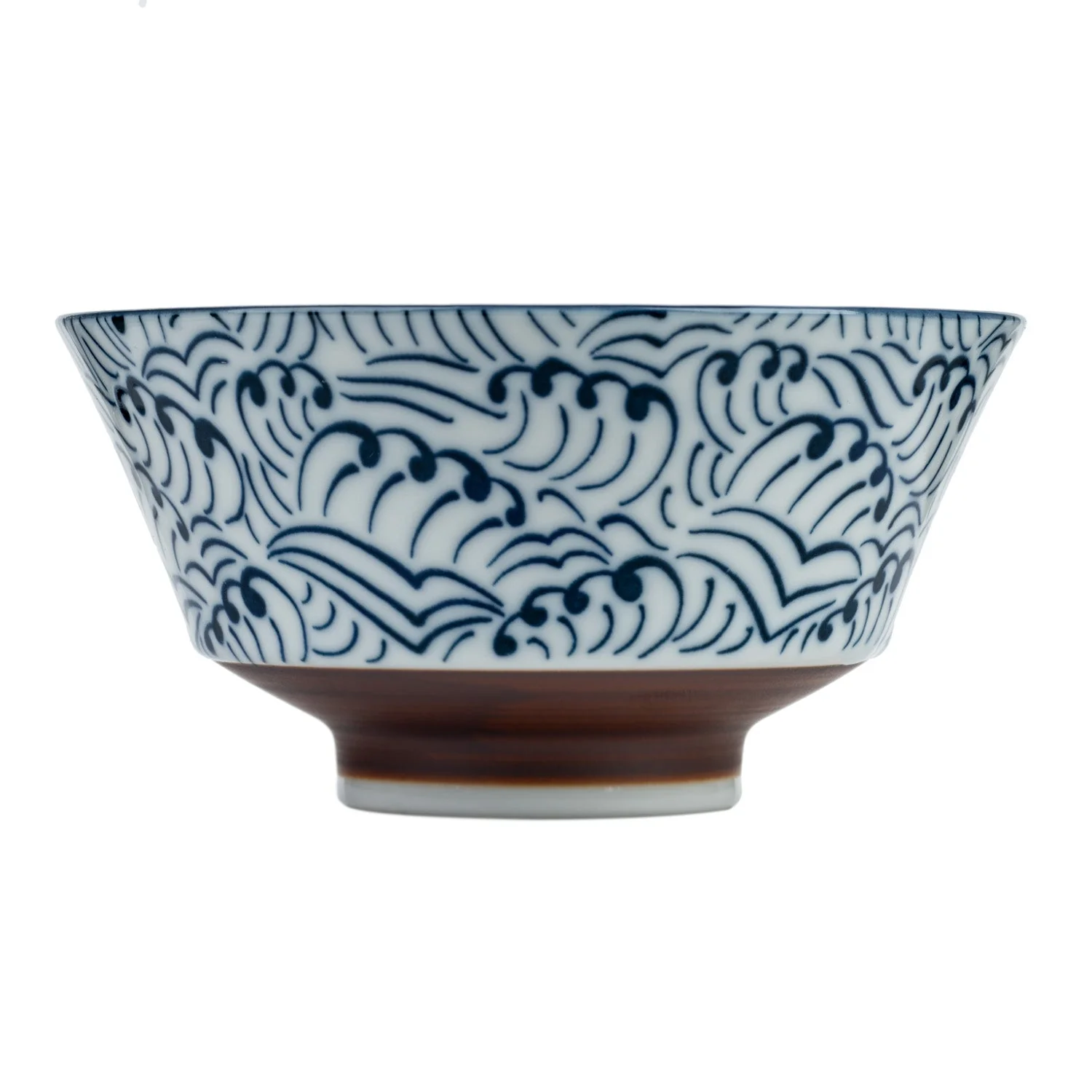 Hamon Blue Wave Japanese Rice Bowl - Image 3