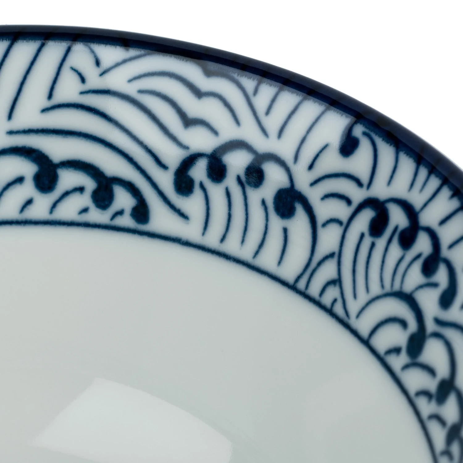 Hamon Blue Wave Japanese Rice Bowl - Image 4
