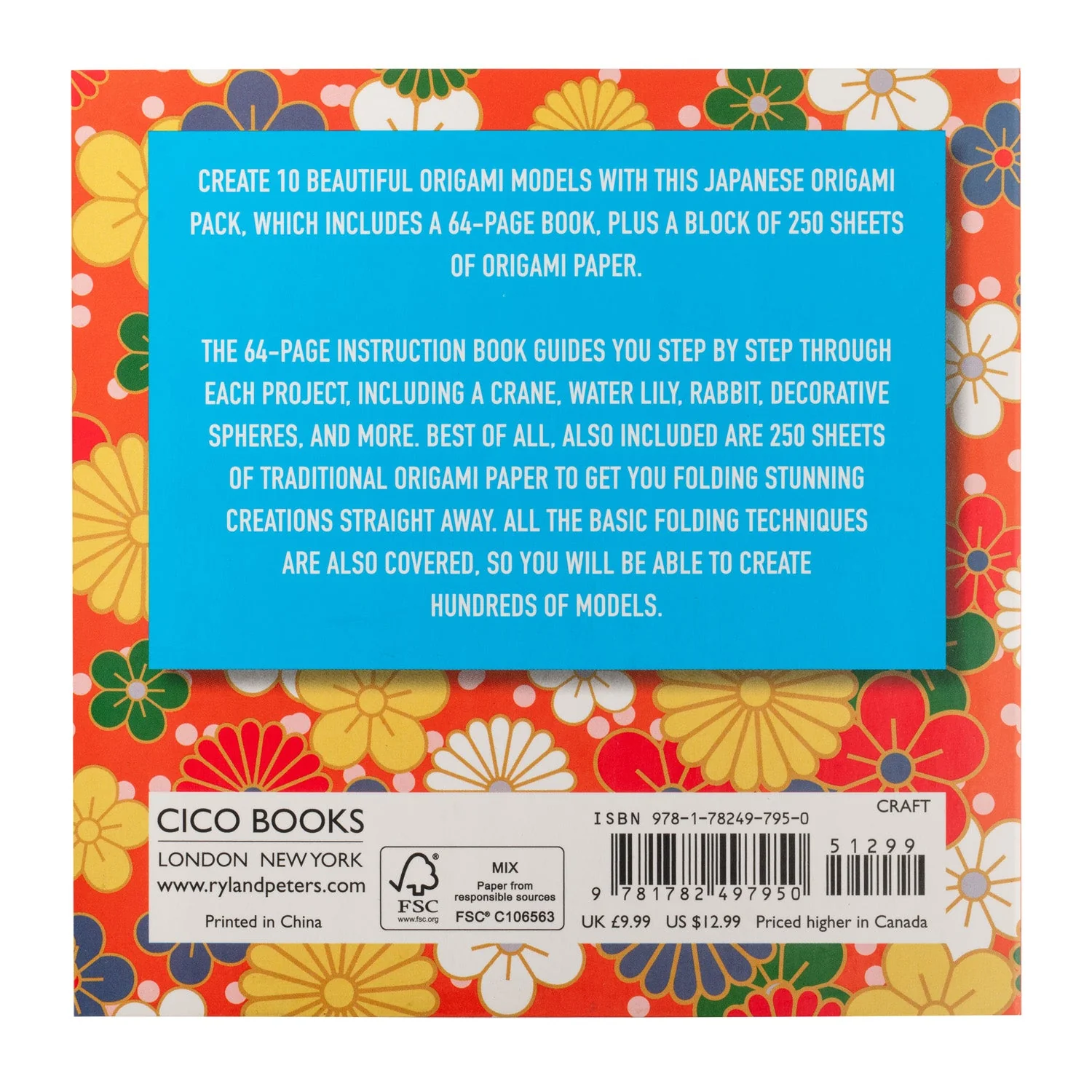 Japanese Origami Paper Block plus Project Book - Image 3