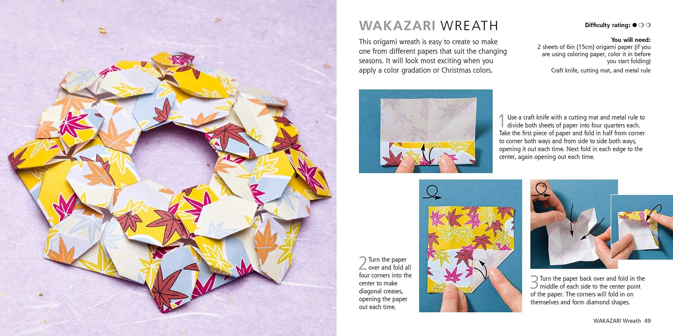 Mindful Origami Paper Block plus Project Book - Image 8