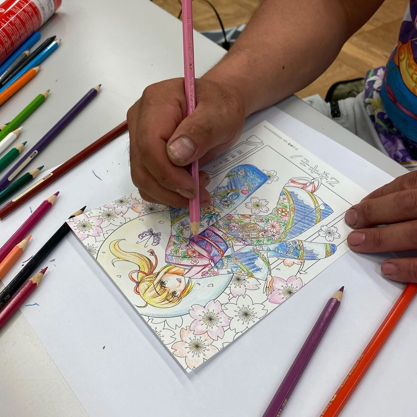 Natsuki Chan Japanese Manga Kimono Colouring Pack - Image 4