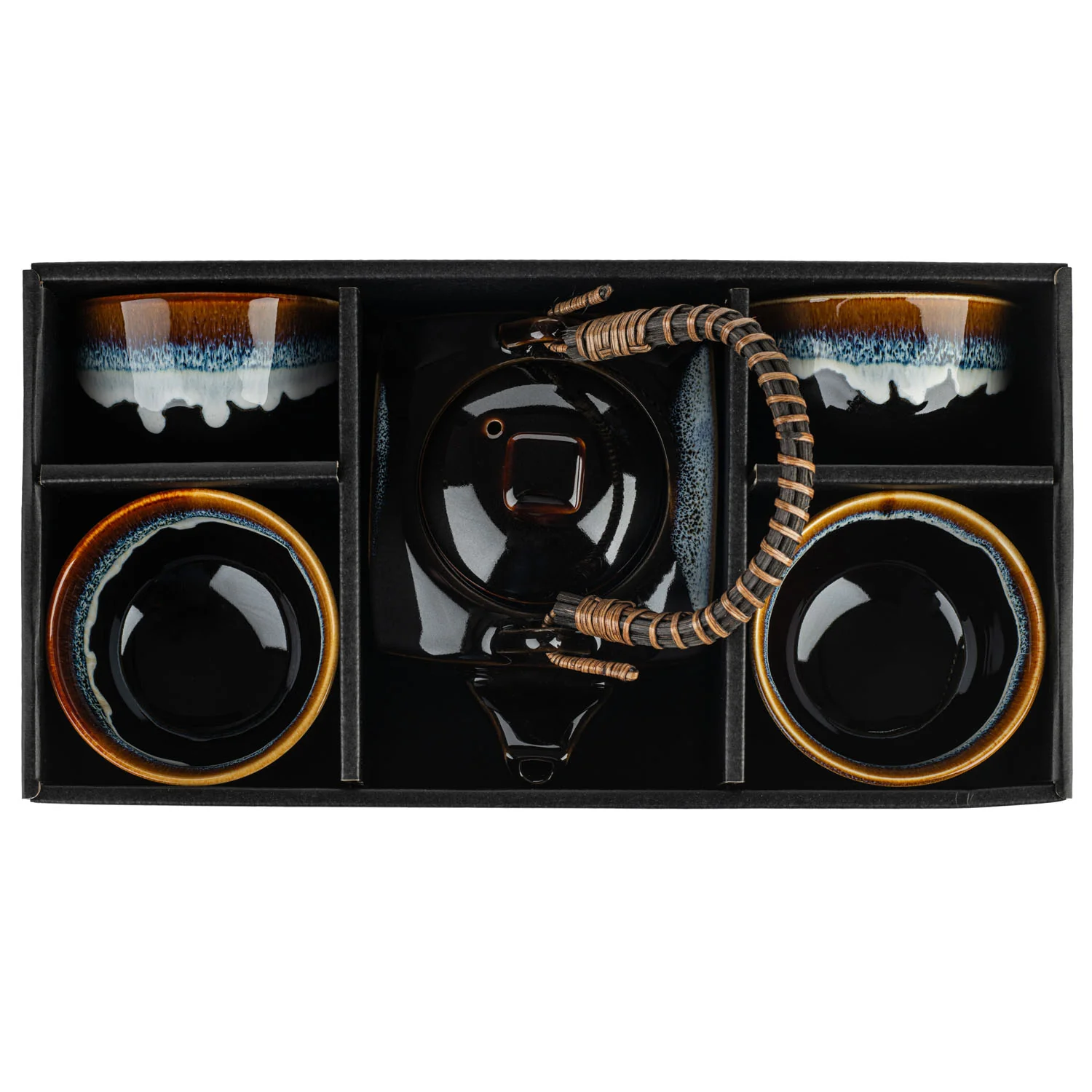 Okinawa Traditional Japanese Tea Pot Set - Image 6