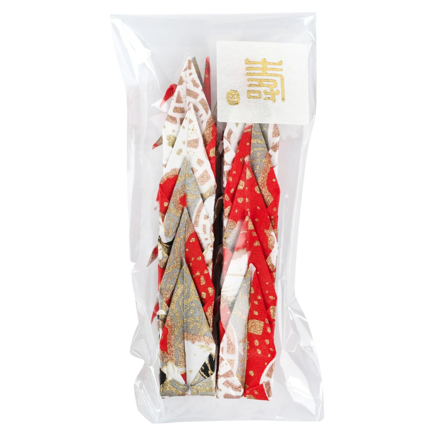 Pack 10 Red and White Origami Crane Birds - Image 3