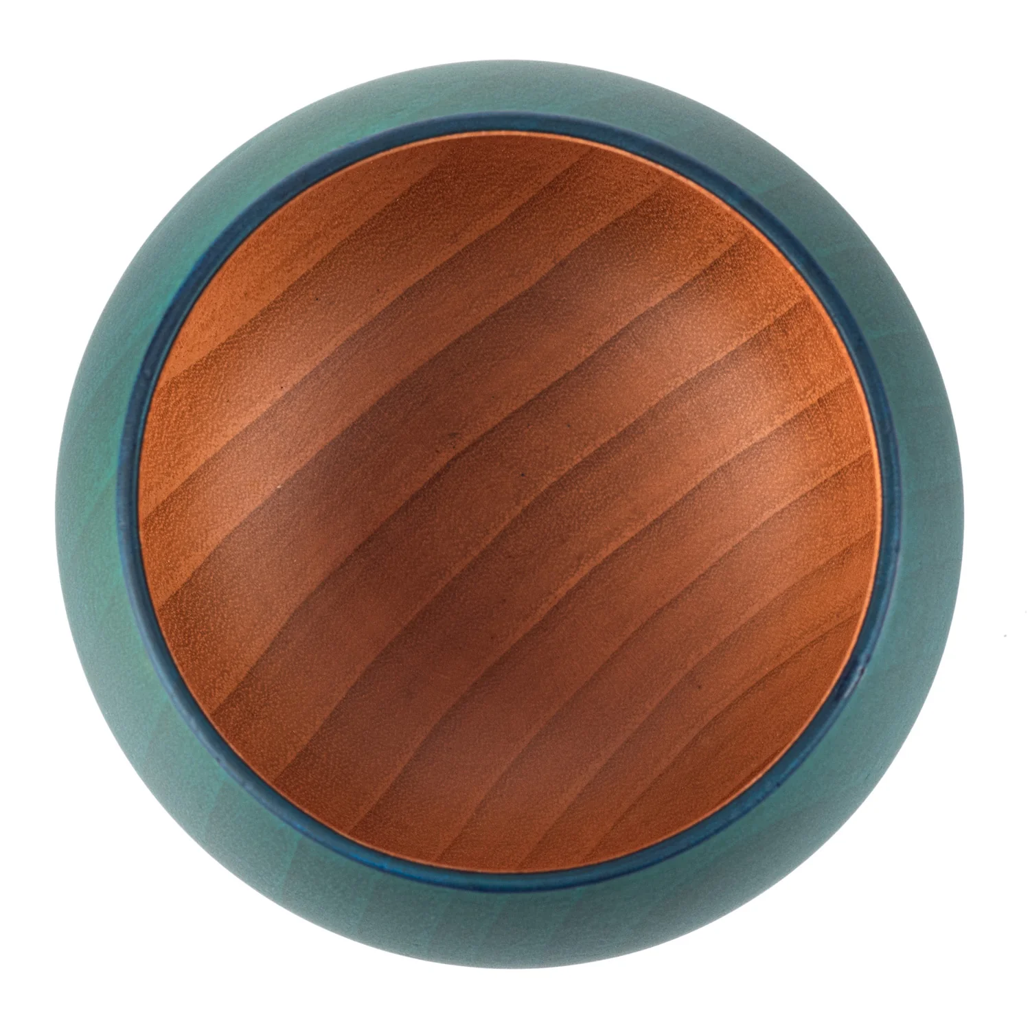 Premium Turquoise Japanese Wooden Teacup - Image 3