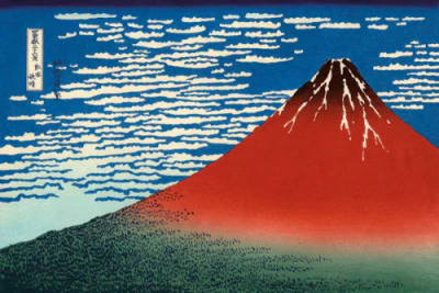 Red Fuji Fine Wind Clear Morning Japanese Print - Image 3