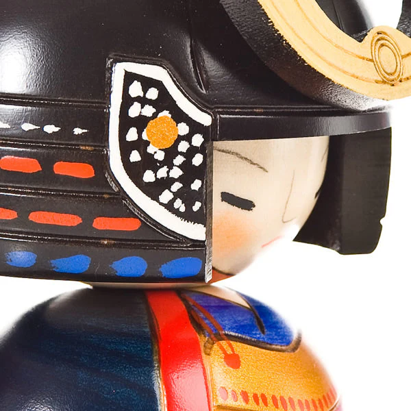 Samurai General Japanese Kokeshi Doll - Image 3