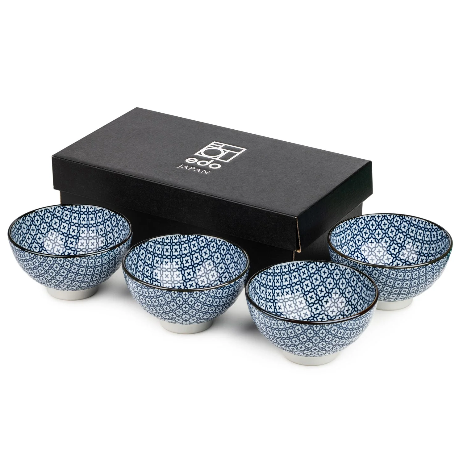 Sashiko Traditional Japanese Rice Bowl Set - Image 4