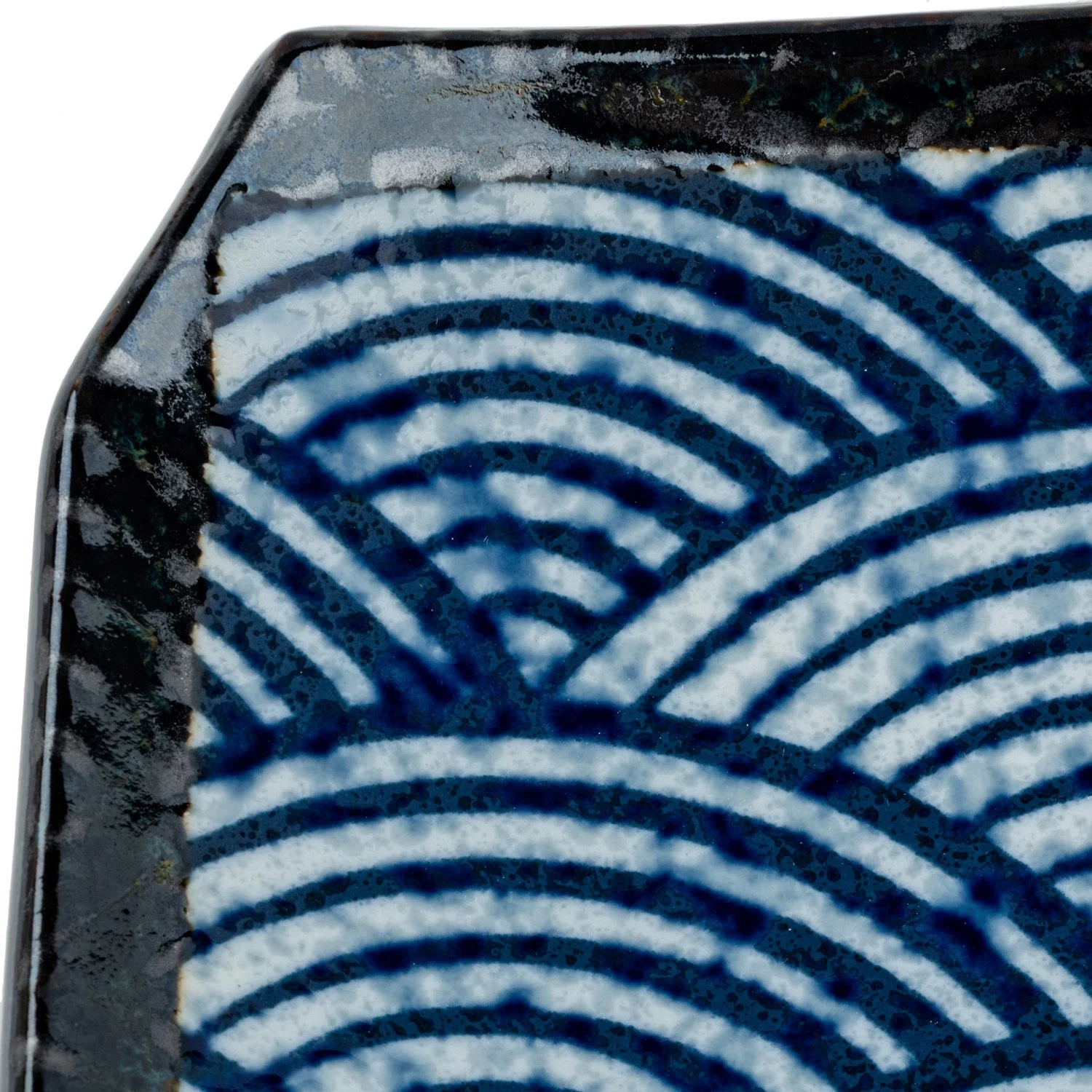 Seikaiha Oblong Japanese Sushi Plate - Image 4