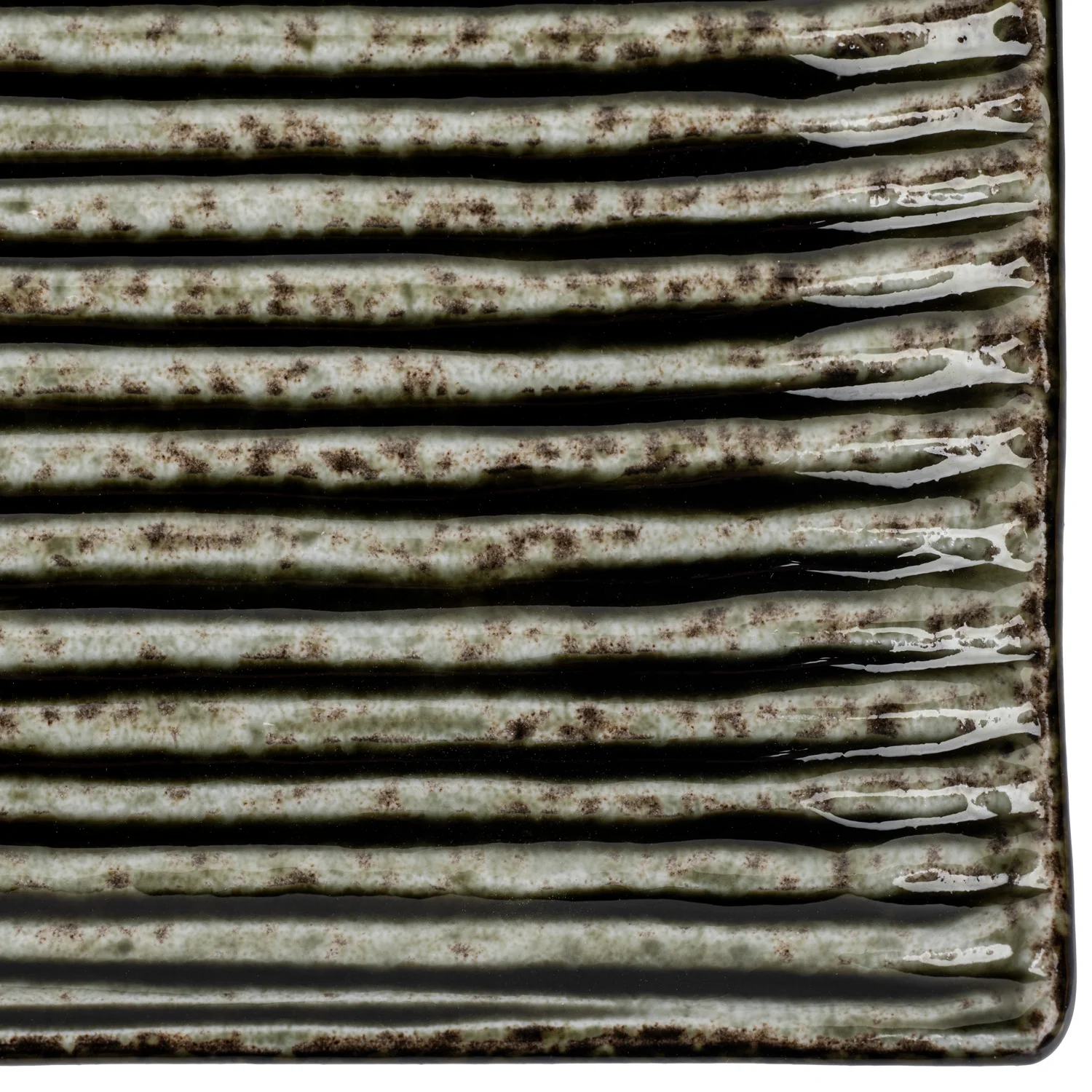 Shinogi Green Ribbed Japanese Ceramic Sushi Set - Image 3