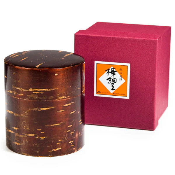 Small Cherry Bark Japanese Tea Caddy - Image 5