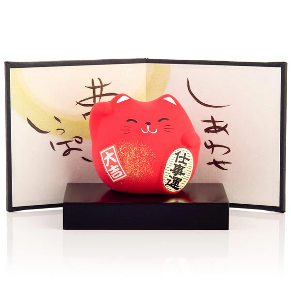 Small Feng Shui Work Lucky Cat - Image 3