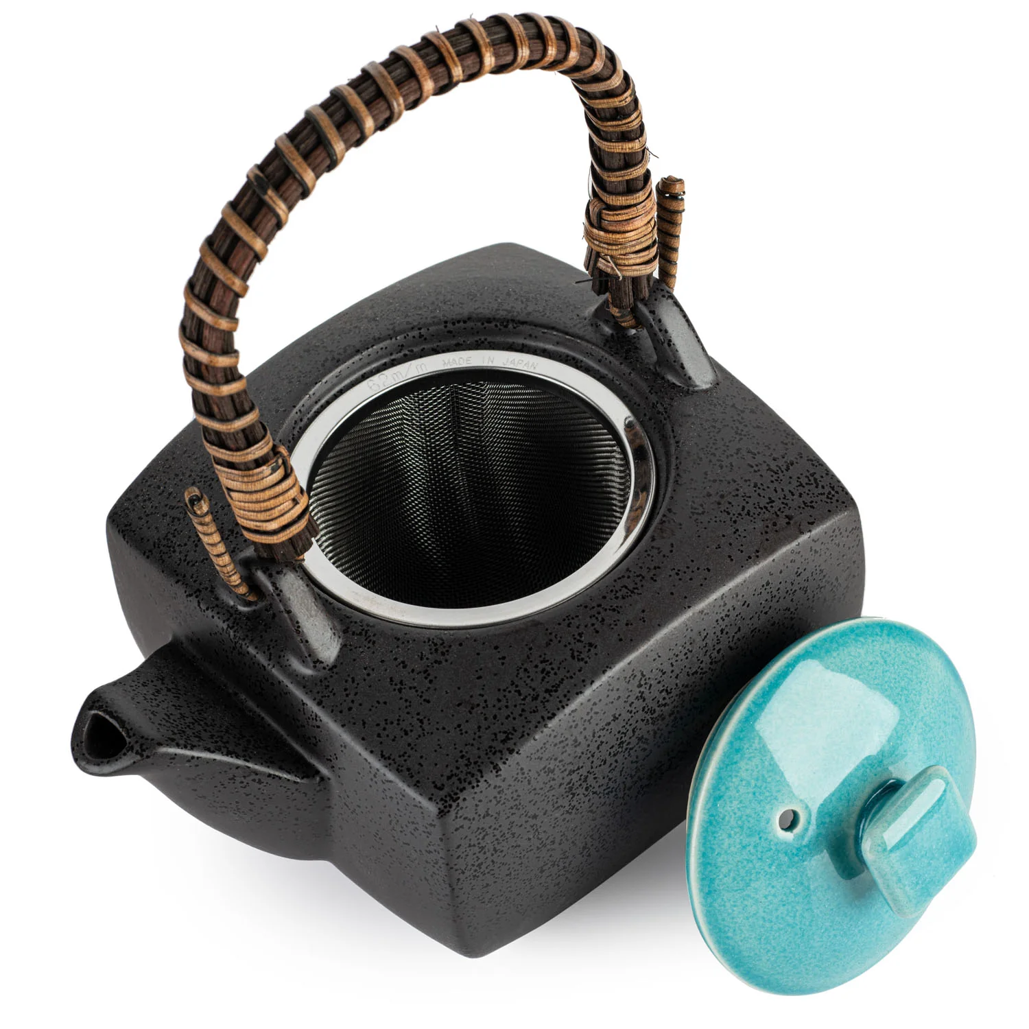 Sora Blue and Grey Japanese Tea Pot - Image 4