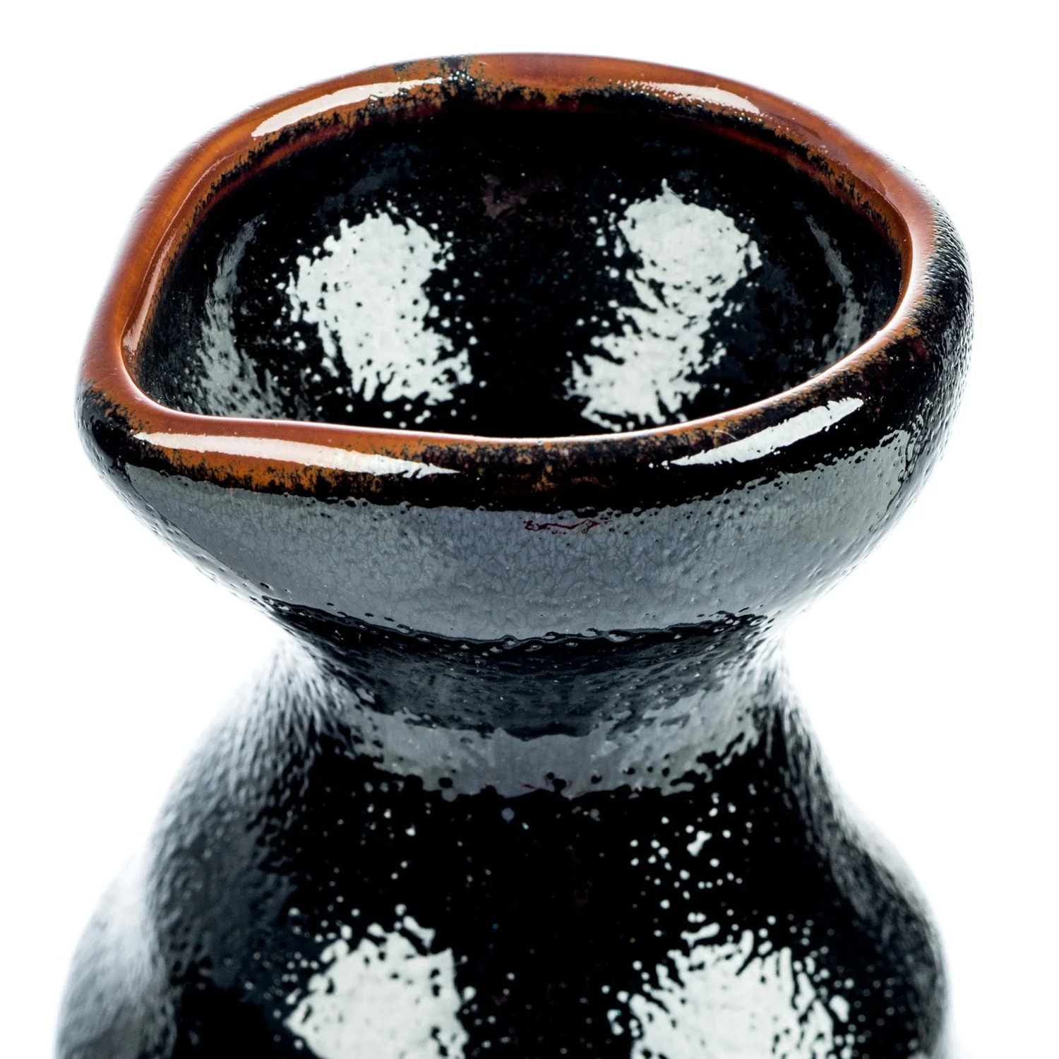 Tenmoku Black Japanese Sake Pot - Image 3