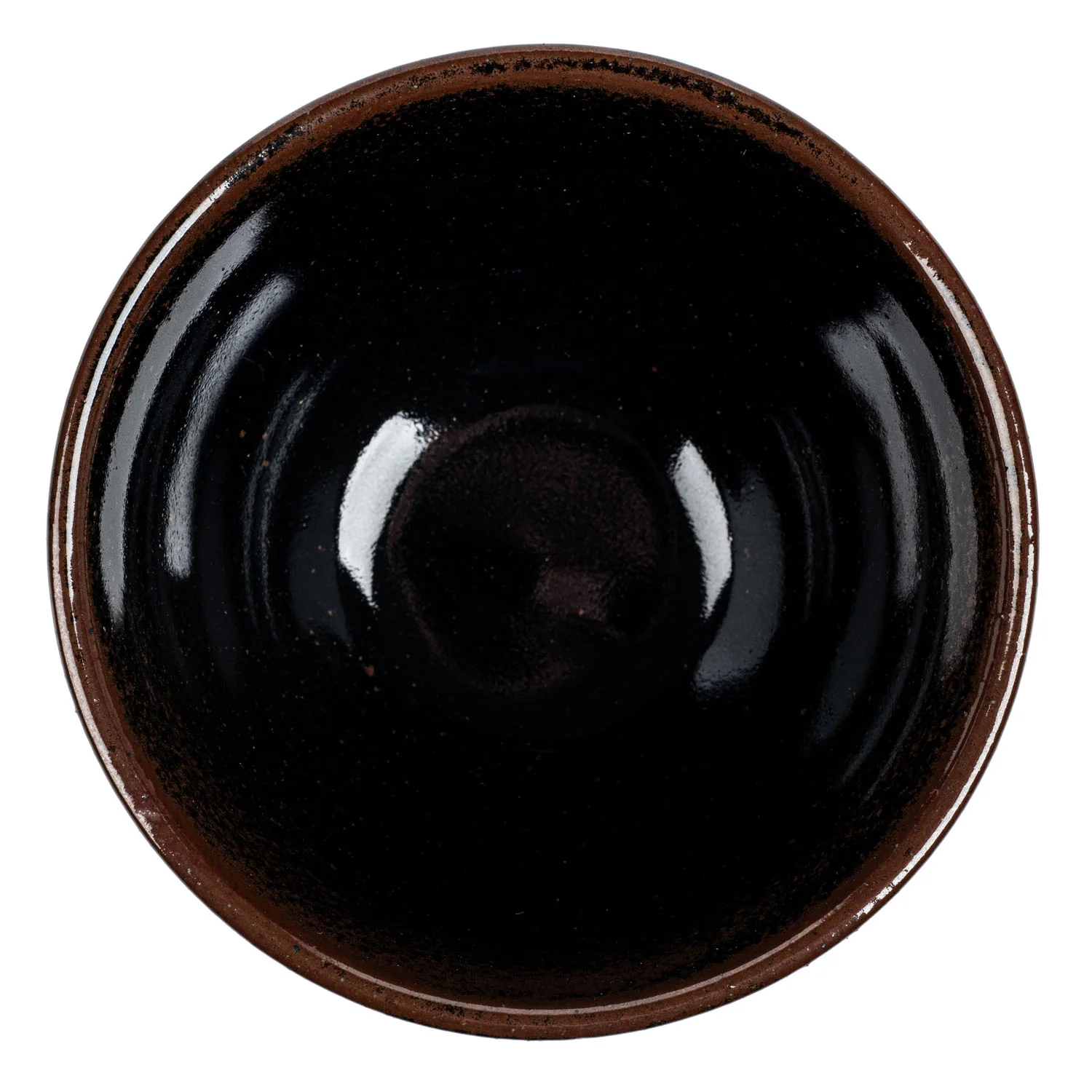 Tenmoku Eureka Japanese Small Bowl - Image 4
