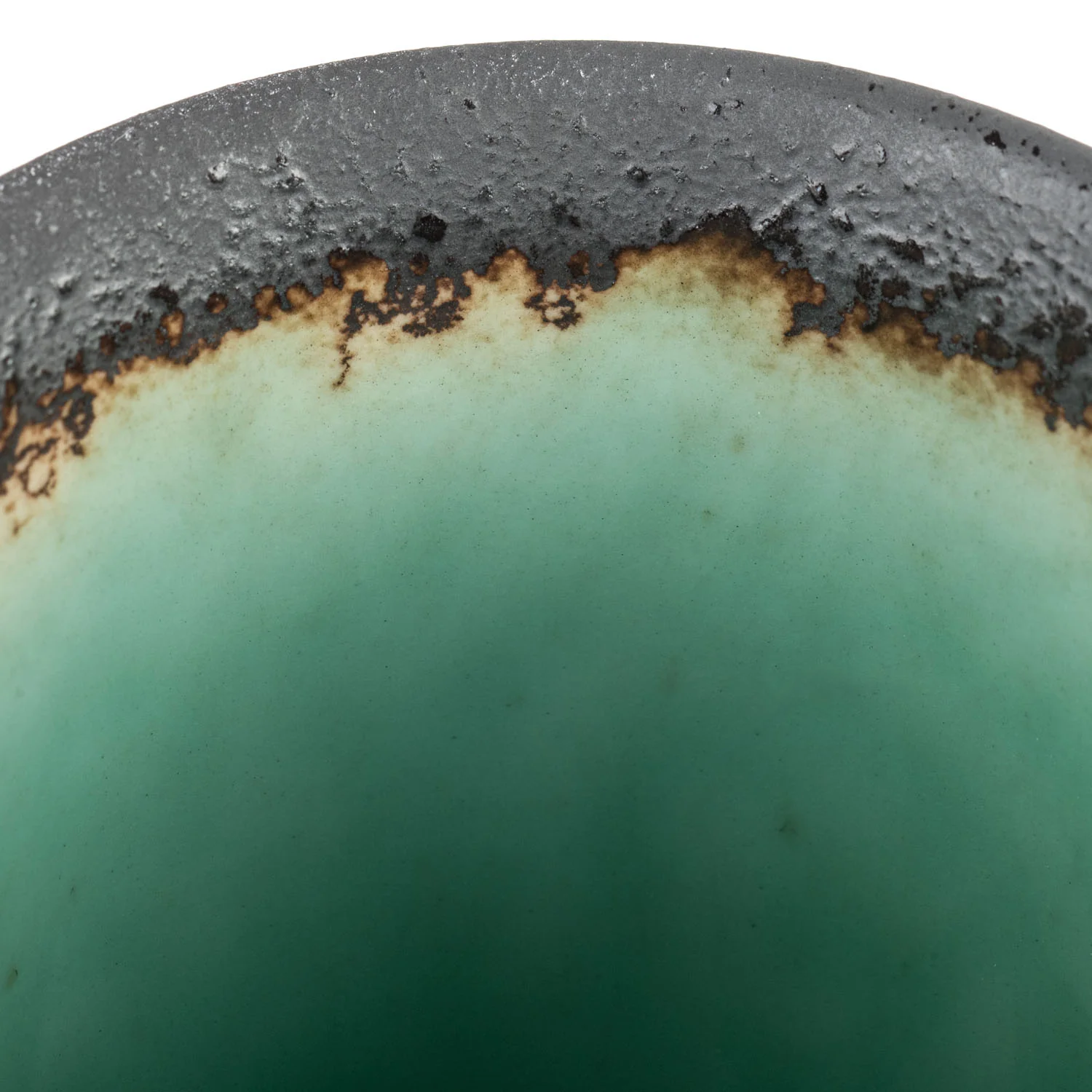 Turquoise Crackleglaze Japanese Tea Cup - Image 3