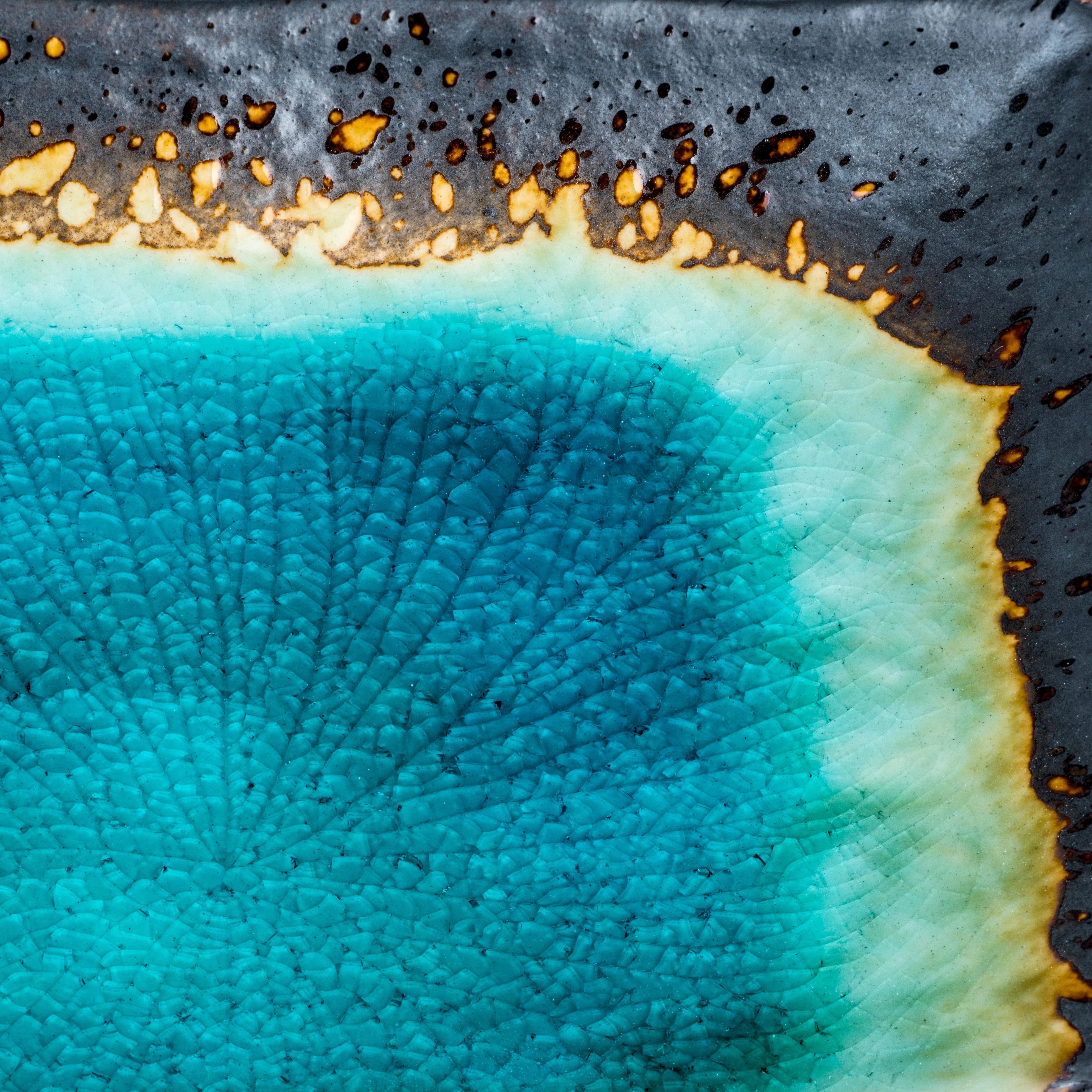 Turquoise Crackleglaze Oblong Plate - Image 5