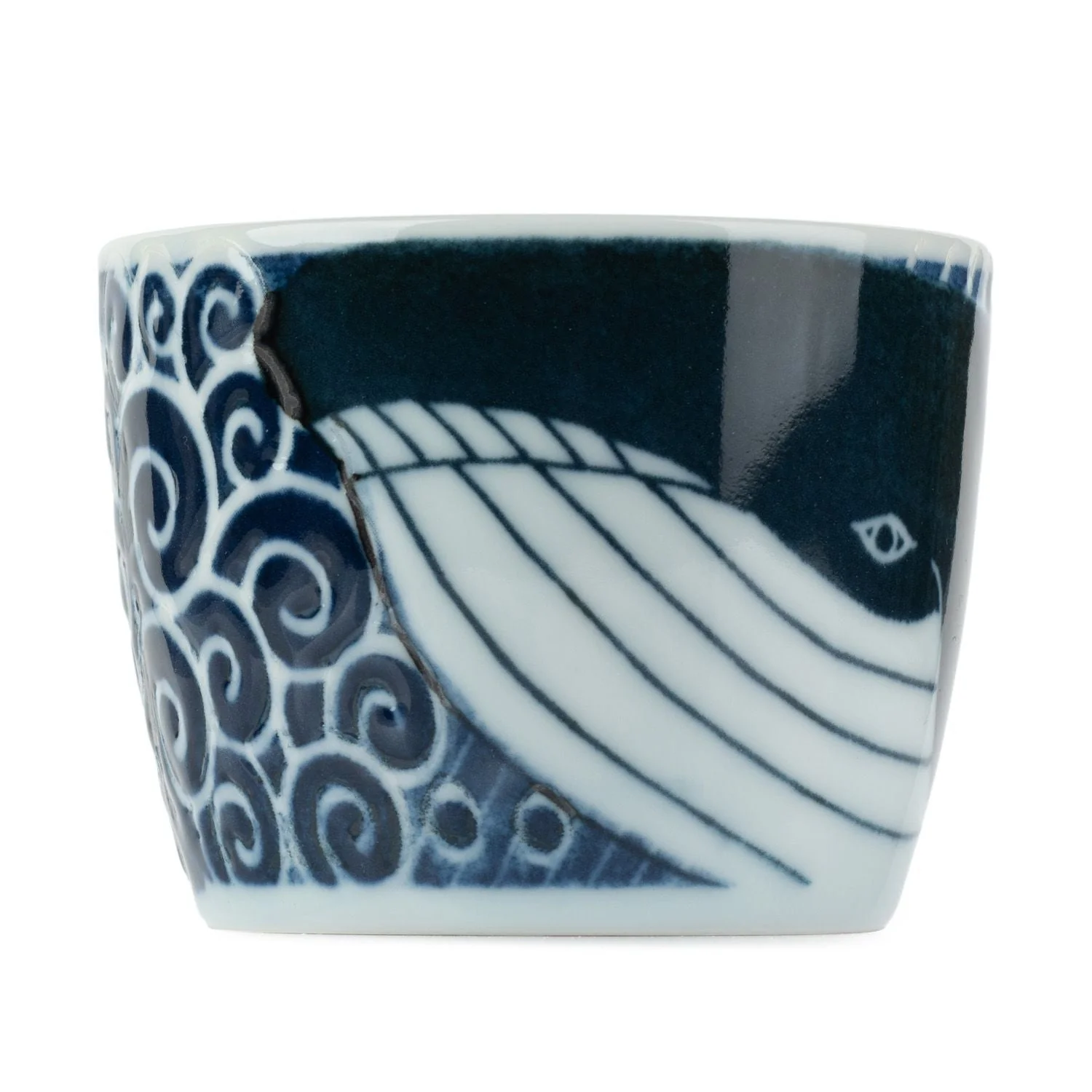 Whale Indigo Blue Japanese Cup - Image 3